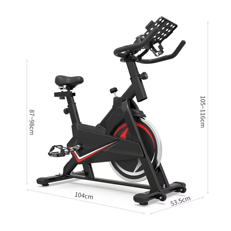 Bici di esercizio d'acciaio ad alto tenore di carbonio della bicicletta della palestra della bicicletta della bici di esercizio del corpo di misura della trasmissione magnetica della cinghia