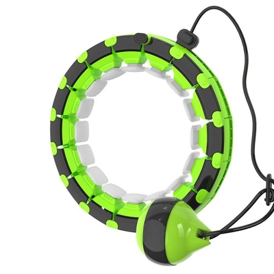 Hula-hoop astuto di misura adattabile, vita sottile 24 hula-hoop pesati nodo
