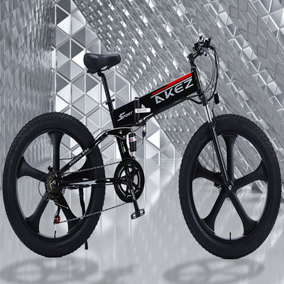 Lega elettrica del magnesio della bici 40km/H della gomma grassa a 26 pollici dell'esposizione di LED