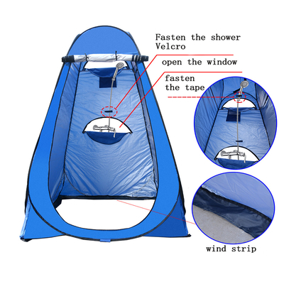 Tenda cambiante all'aperto portatile del poliestere 190T della prova del vento