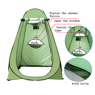 Tipo di rinforzo diritto tenda cambiante di campeggio 1.9m della doccia