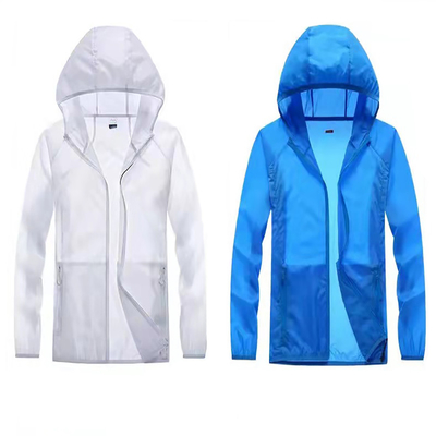 Abbigliamento a prova di Sun della pelle di resistenza all'acqua 96% della luce di Upf 50+ di protezione uv Rapido-asciutta di nylon della protezione solare