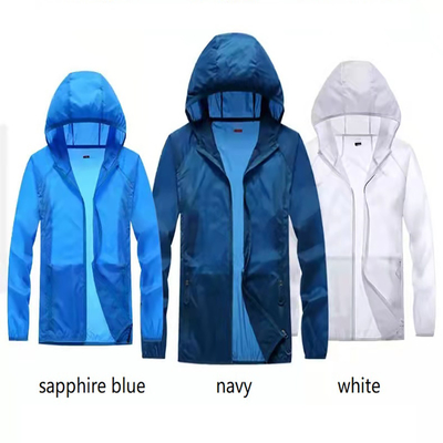 Abbigliamento a prova di Sun della pelle di resistenza all'acqua 96% della luce di Upf 50+ di protezione uv Rapido-asciutta di nylon della protezione solare