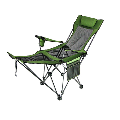 Sedie pieghevoli di campeggio di seduta e di menzogne del metallo Stowable del portatile del tessuto del tubo d'acciaio 600D