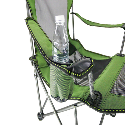Buon portatile portante e sedia pieghevole all'aperto alta del tessuto Stowable 600D con Carry Bag