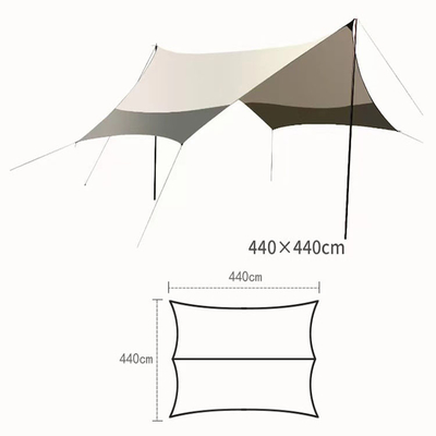 Uv antivento di campeggio Upf40 della tenda di Sun del riparo di Sun della spiaggia della famiglia anti