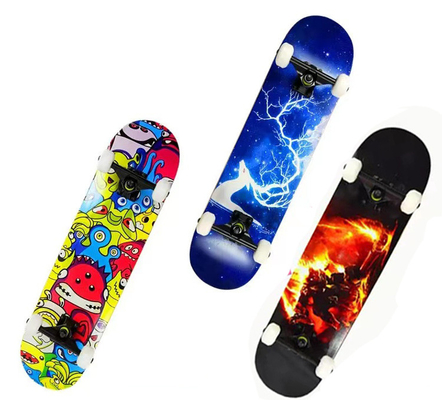Skateboard per adulti con ruote in PU Skateboard per principianti in acero a 7 strati