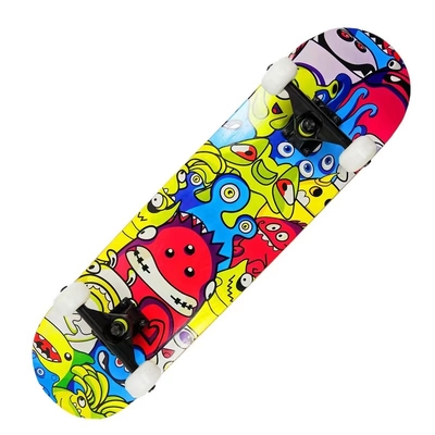 Dragon Skateboard a quattro ruote Red Pu Cushion Longboard Skateboard