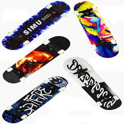 Stampa a trasferimento termico Skateboard nero Skateboard da strada a basso rumore