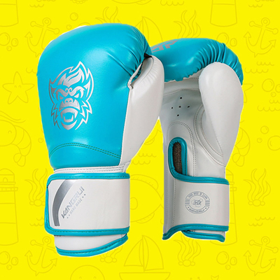 Guanti di cuoio professionali dell'unità di elaborazione EVA Topten Custom Printed Boxing respirabili
